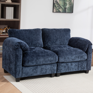 SAMMU 간편설치 조합형 압축 소파 자유 조합 가능 6009, 다크네이비블루2A+C