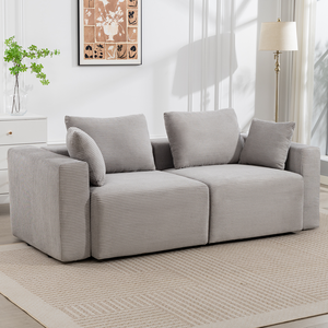 SAMMU 간편설치 조합형 압축 소파 자유 조합 가능 0005, 모던그레이2A+B