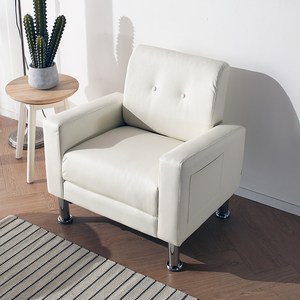 수오 루틴 1인용 수납 PU 소파 HJ-Z-08-1, 아이보리