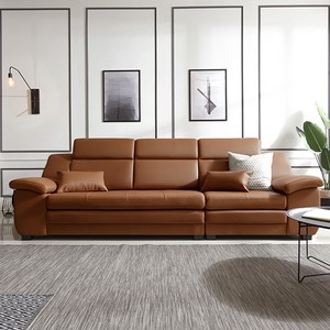 [삼익가구]코모도 천연소가죽 4인용 소파(스툴제외) 소가죽소파