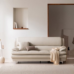 삼익가구 에클레르 프리미엄 3인용 가죽 소파 + 쿠션 방문설치