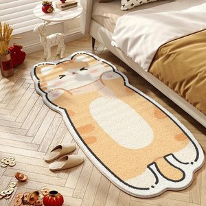 캐릭터 발매트 러그 귀여운 동물 냥이 침대 현관