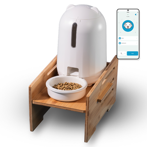 페키움 어플 연동 스마트 자동 급식기 정량배식 강아지 고양이 WIFI, 1세트, 3L, 화이트