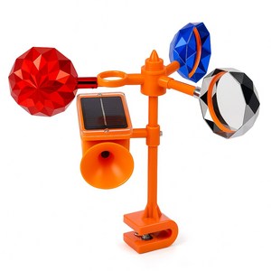 조류 퇴치 비둘기 까치 까마귀 퇴치기 볼트형바람개비+태양광확성경보기, 3세트