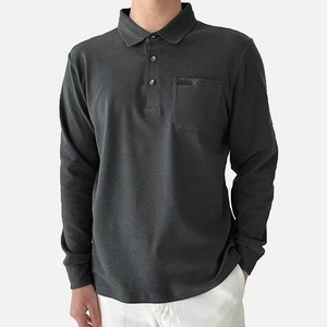 세루빅스포츠 남성 기모티셔츠 스판 카라 긴팔티 등산 데일리  CV5MT304