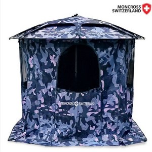 몽크로스 암막 지퍼 파라솔텐트 세트 낚시파라솔 암막 52인치 F52JPW, 다크 밀리터리