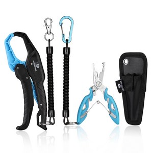 MOSSY OAK 2PC 어구세트 피싱그립+니퍼 플라이어 세트 낚시용, 푸른 색, 2세트