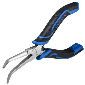 SPEEDWOX 보석 제작용 부드러운 턱을 가진 구부러진 바늘 코 플라이어 낚시용 갈고리 제거기 긴 바늘 코 플라이어 보석 제작