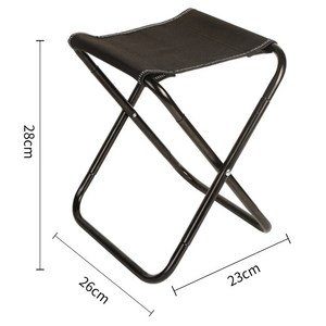 야외여행 접이식 걸상 낚시 사생 줄서기 휴대용 의자 레저캠핑 의자 2개, 검은색