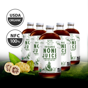 유기농 노니주스 100% NFC 하와이 노니 착즙 원액, 5개, 946ml