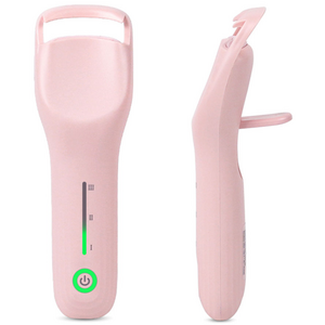 MOKIN 롱라스팅 미니 휴대용 속눈썹 고데기 전기 히팅 뷰러 3단계 온도 감온변색 Type-C 충전식, 핑크