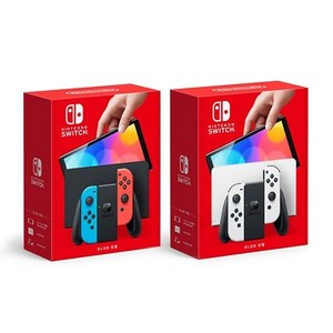 닌텐도 스위치 신형 OLED 오엘리디 화이트 네온 중고