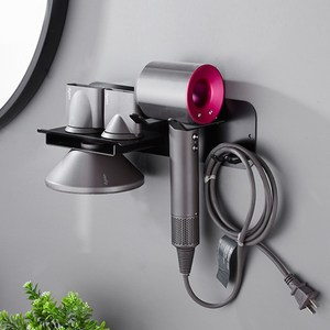 무타공 메탈 벽걸이 드라이기 거치대 다이슨 에어랩 호환용