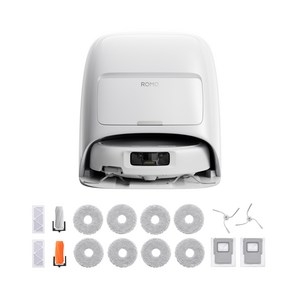 DJI ROMO S 로봇청소기 + 액세서리 키트 세트, 화이트(청소기), 단일색상(키트), CR8F