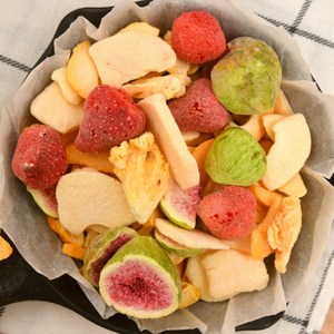 딸기 파인애플 복숭아 무화과 사과 동결건조 과일칩