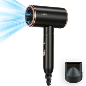 FASEN 전문가용 드라이기 고출력 접이식 헤어 드라이어 음이온 보호 빠른 건조 경량 헤어 드라이기