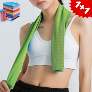 492팩토리 스포츠 타올 아이스 쿨타올 다용도수건 케이스 세트 100cm x 30cm