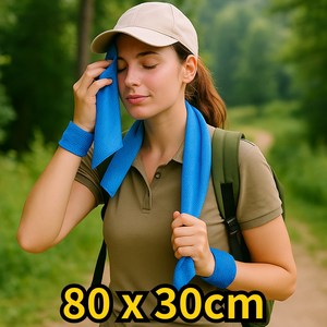 리빙프레소 체감온도 -10도 냉감 아이스 스포츠타올, 빨강, 3개