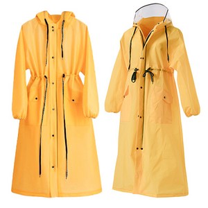 일상가 프리미엄라인 여성 허리스트링조절 일체형 EVA 골프 비옷 레인코트 바람막이 고급 패션 우비