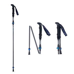 위드기어 페나 카본 등산스틱 (TPPZ1) 초경량 Z폴 국내 제작 (국산) 접이식 남성 여성 등산지팡이 트레킹폴 케이스 바스켓 등산 지팡이, 1세트, 블루