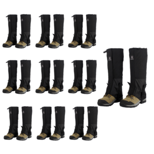 L-에센셜 사계절 고급 방수 롱스패츠 오염방지 남녀공용 등산각반 발토시 41cm, 블랙