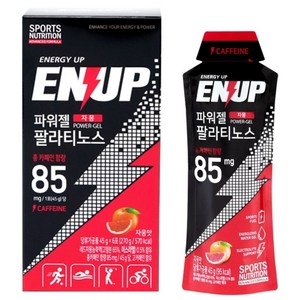 엔업 카페인 부스터 파워젤 에너지젤 팔라티노스 자몽맛(45gx6포)