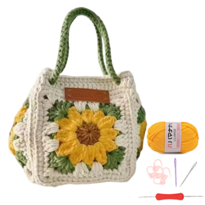 토트백 DIY 손뜨개질 가방 숄더백 비완제품은 직접 제작해야 합니다.