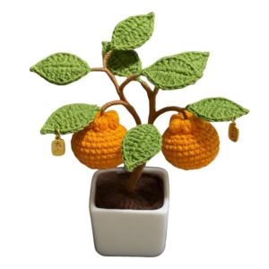 코바늘 DIY 뜨개 꽃 화분 세트 데스크 액세서리