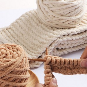 위드홈즈 촉감 부드러운 극세사 목도리 뜨개질 세트, 1개, 블랙