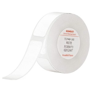 님봇 D11 / D110 / D101 라벨프린터용 라벨지 화이트 12 x 40 mm