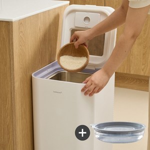 락앤락 프레쉬 스텐 진공 쌀통 냉장고 20kg [+가쯔용기세트]