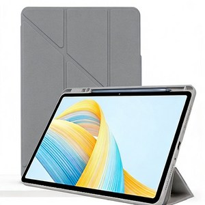 LareinaT 접이식 레노버 태블릿 PC 프로 12.7 케이스 (2025년형) 가벼우다 간략하다 샤오신패드 프로 12.7 태블릿 케이스, 그레이, 1개