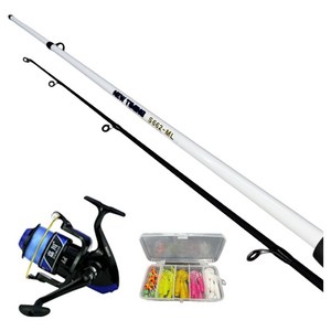 입문자용 보급형 낚시대 타이밍 루어대 S662-ML, 1000번 스피닝릴, 지그헤드웜