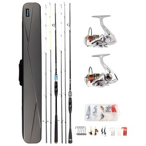 시마운트 프리모2 루어낚시대 2종세트 2in1 선상 낚시대 올카본대