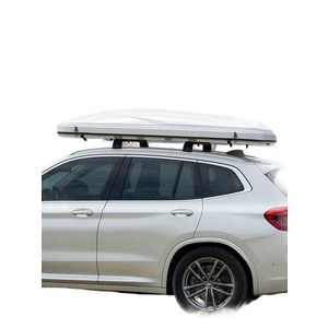 자동 접이식 루프 하프로 지붕 야외 부품 차박 차량용 힌지 하드케이스 단독키 폴딩 오프로드 및 여행, 기본 사용 인원, 중간 화이트+아미그린