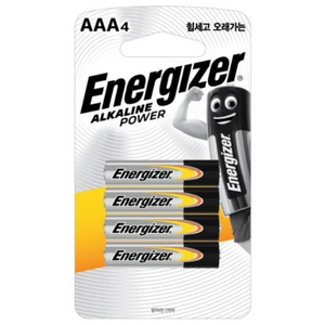에너자이저 알카라인 프라이머리 건전지 AAA 4입x4개 (16알) 카드형