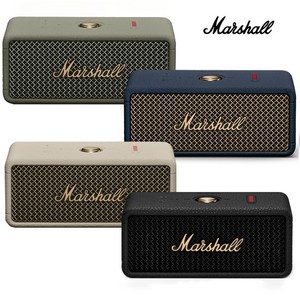 마샬 엠버튼3 미니 블루투스 스피커 포터블 소형 휴대용 캠핑 + 파우치