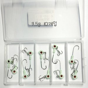 야광 지그헤드 트레블훅 루어낚시