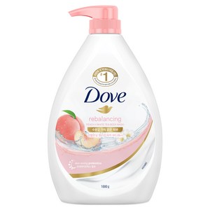 도브 리밸런싱 바디워시 화이트피치, 1L, 1개