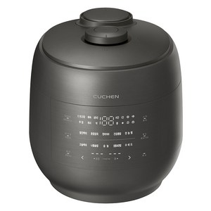쿠첸 그레인 듀얼프레셔 IH 전기압력밥솥 6인용, CRT-UPDS0670B, 블랙실버