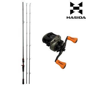 하스다 MSX MH 베이트 캐스팅 배스로드 배스낚시대 702 712 MH 베스 가물치 배스빡대, 레드 M/MH+하스다 MSX 유스에디션 베이트릴 좌핸들