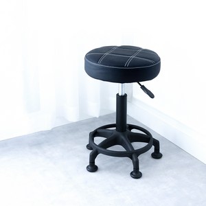 21세기트랜드 330 Chair 높이조절 원형 고정형 작업의자, 블랙