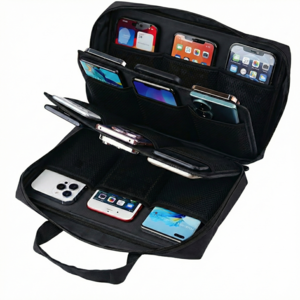 아이레노 휴대폰 보관 가방 18구 다용도 수납 파우치 스마트폰 정리함 매장 업무용 이동 보관케이스