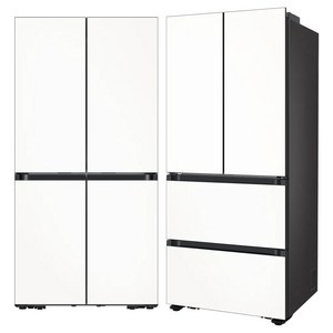 삼성전자 Bespoke AI 키친핏 640L 4도어 냉장고 + 김치플러스 420L 4도어 김치냉장고 세트 방문설치