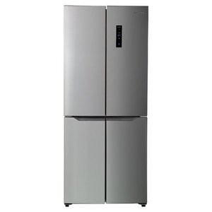 쿠잉전자 글램 글라스 대용량 418L 양문형 4도어 냉장고 방문설치, MD405M