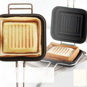 토스트 팬 니가타현 츠바베산조 TSBBQ 핫 샌드위치 메이커 분리형, 1개, 1cm
