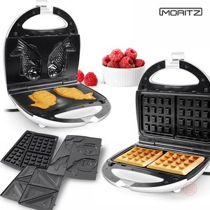 3 IN 1 와플메이커 3가지 플레이트 간식메이커 와플 샌드위치 붕어빵 와풀메이커 아이들 간식 제조기