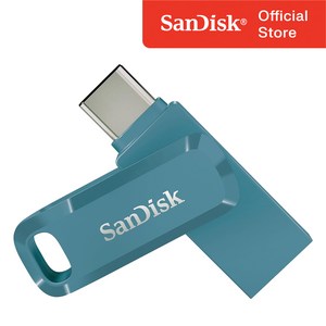 샌디스크코리아 공식인증정품   USB 메모리 Ultra Dual Go 울트라 듀얼 고 Type-C OTG  SDDDC3 64GB  나바지오블루