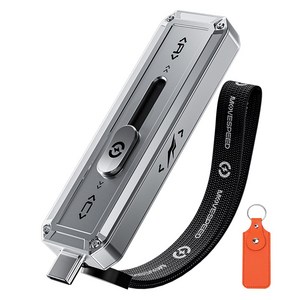 MOVESPEED SP20 2100MB/s 초고속 USB 3.2 Gen2 외장 SSD 휴대용 저장장치 스마트폰 노트북 PC 호환 백업 파일이동 최적, 은색, 1TB