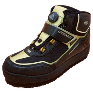 스파이더피쉬 신형 논슬립 방수 갯바위 낚시화 피싱슈즈, 280, 다크골드